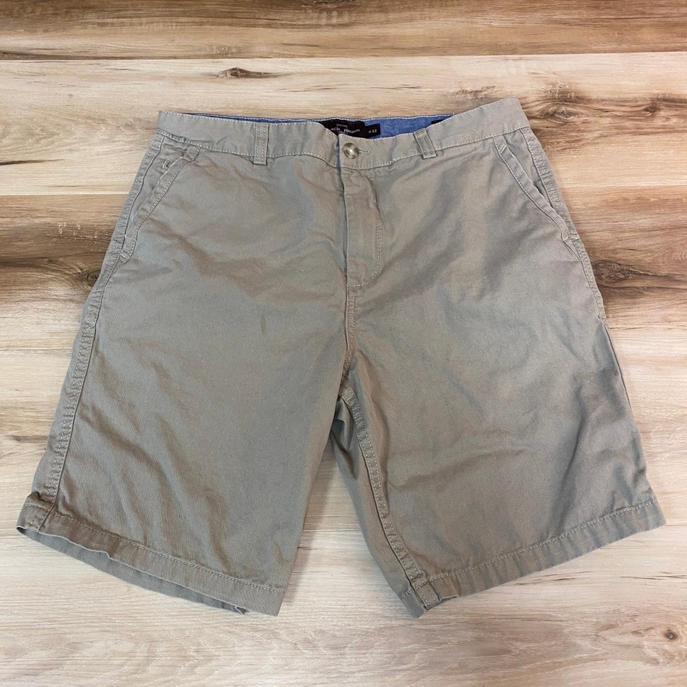 Black Brown 1826 Shorts Mens 32 Beige‎ Khaki Classic Fit Cotton Chino